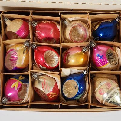 LOT 196L: Three Boxes of Assorted Vintage Holiday Decorations and Ornaments
