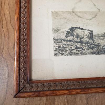 LOT 201P: Set of 3 Antique Hand Carved Wooden Frames
