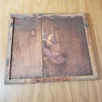 LOT 201P: Set of 3 Antique Hand Carved Wooden Frames