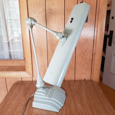 LOT 202P: Art Deco Industrial Flexo Work Desk Lamp-Heavy