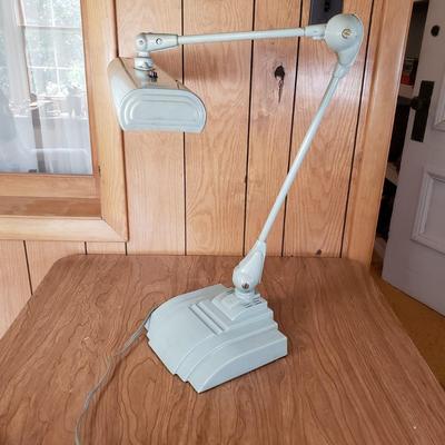 LOT 202P: Art Deco Industrial Flexo Work Desk Lamp-Heavy