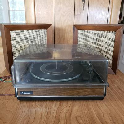 LOT 203L: Garrard England Turntable with Radio Craftsmen Speakers