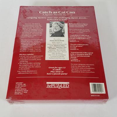LOT 208L: Vintage Morris the Cat Canvas Bag, Unopened Puzzle, Cat Books