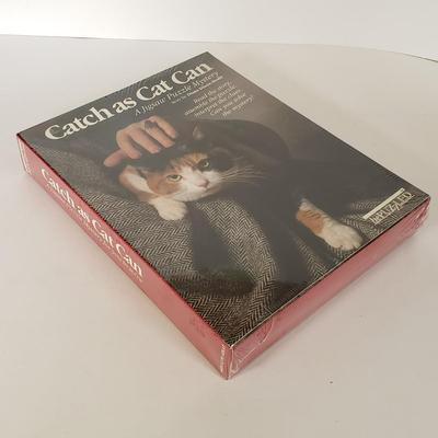 LOT 208L: Vintage Morris the Cat Canvas Bag, Unopened Puzzle, Cat Books