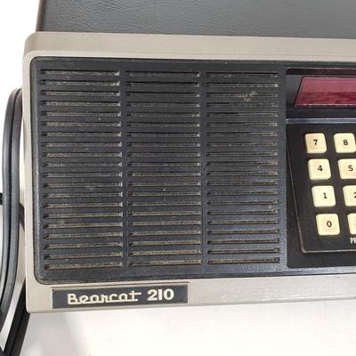 LOT 210L: Bearcat 210 Scanner Radio & Vintage Hand Held Recorders