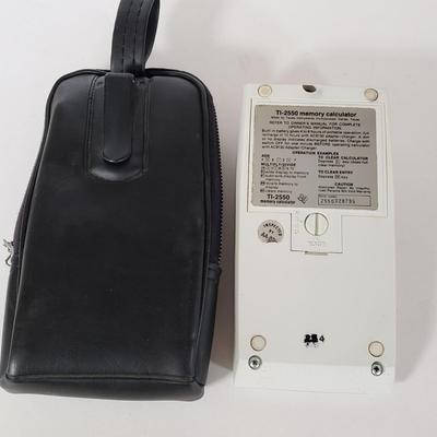 LOT 211L: Vintage Calculators; Sharp Elsi Mate & Texas Instruments