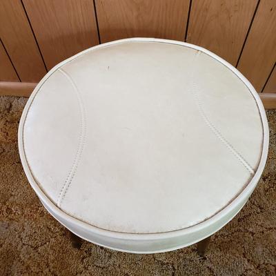 LOT 220P: Tiered Wooden Adjustable Plant Stand, MCM Style Footrest, 3D Cat Wastebasket