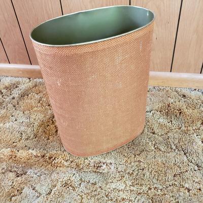 LOT 220P: Tiered Wooden Adjustable Plant Stand, MCM Style Footrest, 3D Cat Wastebasket