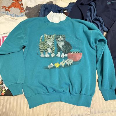 LOT 226X: Meow! Collection of Cat Sweaters, T-Shirts & More