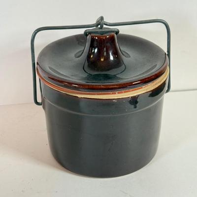 LOT 229X: Vintage Pottery Kitchen Crock Jars