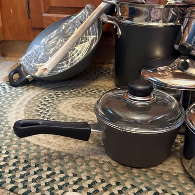LOT 230K: Large Collection of Pots & Pans including Scanpan