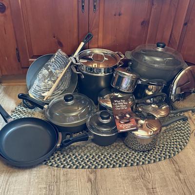 LOT 230K: Large Collection of Pots & Pans including Scanpan