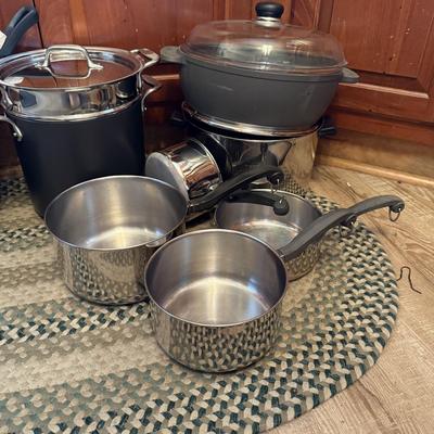 LOT 230K: Large Collection of Pots & Pans including Scanpan