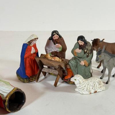 LOT 236X: Vintage Nativity Figures