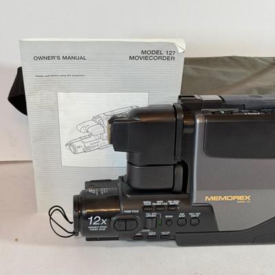 LOT 241L: Video Cameras: Vintage Memorex VCR MovieCorder & Kodak DC120 Zoom Digital Camera