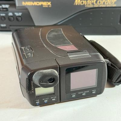 LOT 241L: Video Cameras: Vintage Memorex VCR MovieCorder & Kodak DC120 Zoom Digital Camera
