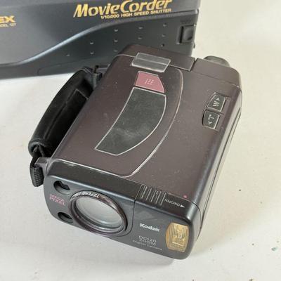 LOT 241L: Video Cameras: Vintage Memorex VCR MovieCorder & Kodak DC120 Zoom Digital Camera
