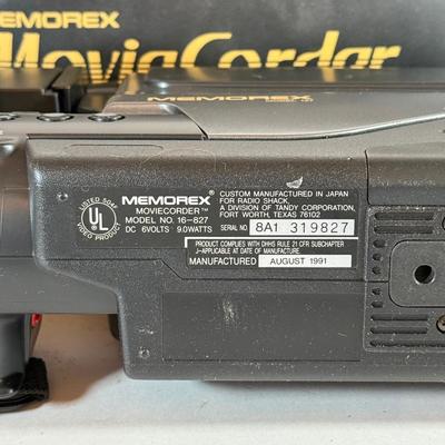 LOT 241L: Video Cameras: Vintage Memorex VCR MovieCorder & Kodak DC120 Zoom Digital Camera