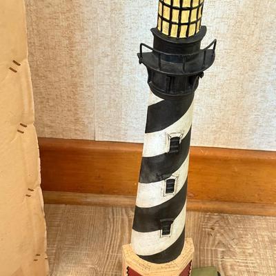 LOT 242K: 21" Authentic Models Cast Iron Lighthouse Door Stop