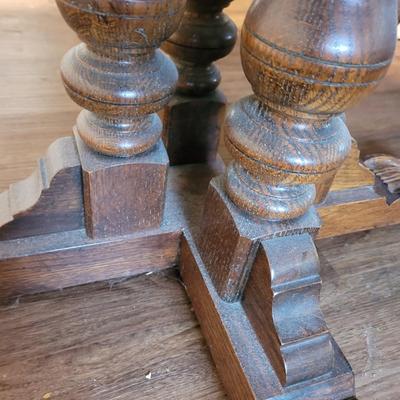 Solid Wood Ethan Allen Dining Table and Chairs (K-EL)
