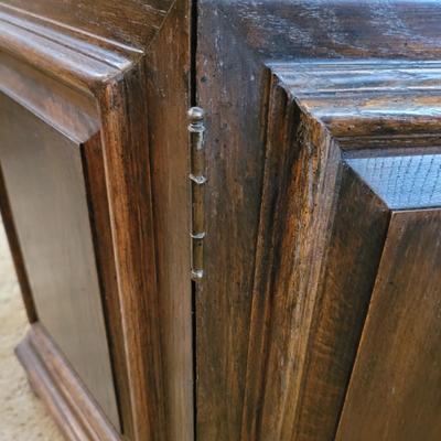 Pair of Solid Wood Hexagonal End Tables (LR-EL)