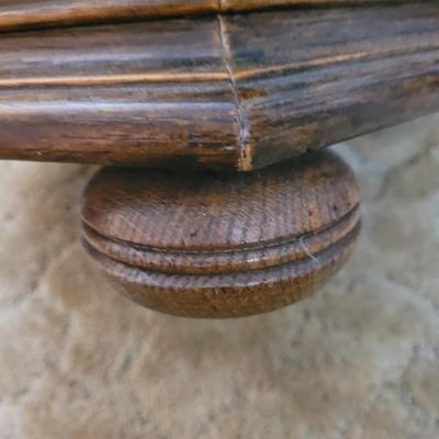 Pair of Solid Wood Hexagonal End Tables (LR-EL)