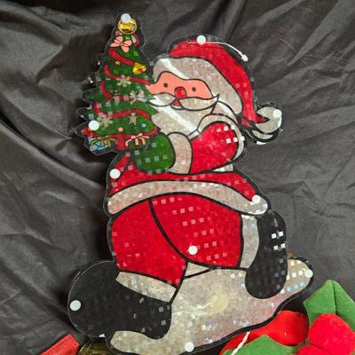 Vintage Lot of 8 Christmas Decorations Including Angel Tree Topper, Cardinal Tree Topper, Glass Ornaments and More