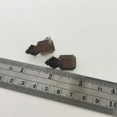 Silver tone vintage earrings