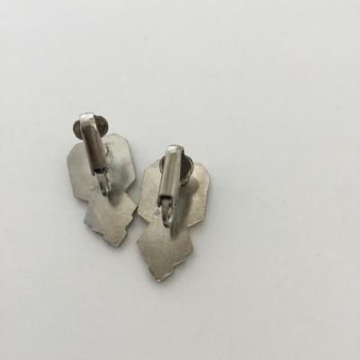 Silver tone vintage earrings