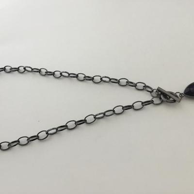 Chain like purple necklace charm necklace