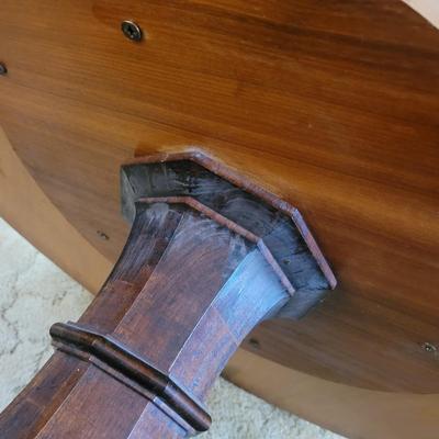 Solid Wood Round Coffee Table (LR-EL)