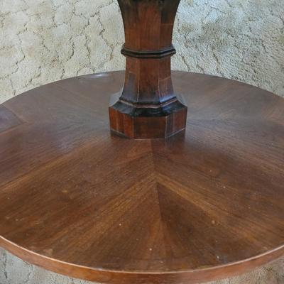 Solid Wood Round Coffee Table (LR-EL)