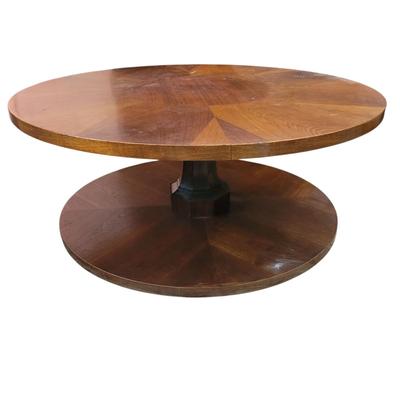 Solid Wood Round Coffee Table (LR-EL)