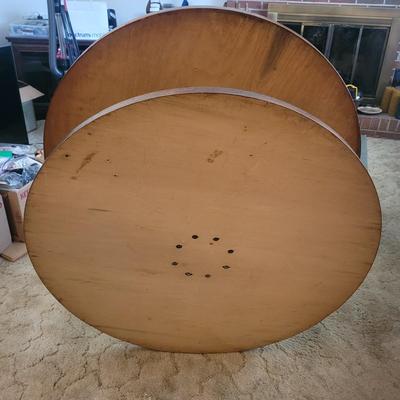 Solid Wood Round Coffee Table (LR-EL)