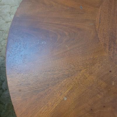 Solid Wood Round Coffee Table (LR-EL)