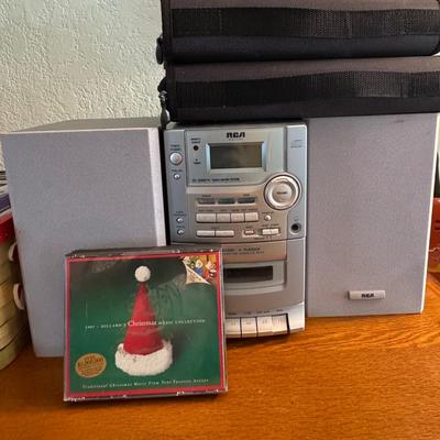 AM/FM Stereo with CD and tape players plus music on CD's