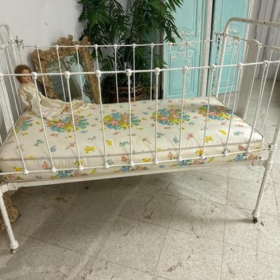 Furniture- antique baby bed