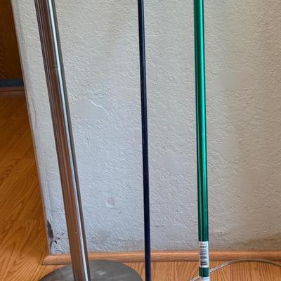 Tall floor lamp with three lights