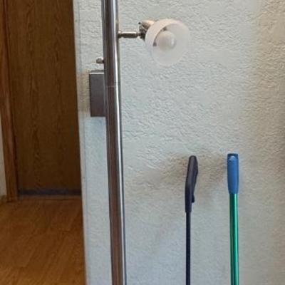 Tall floor lamp with three lights
