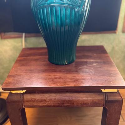End table with vase