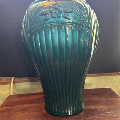 End table with vase