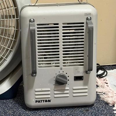 Fan and two heaters