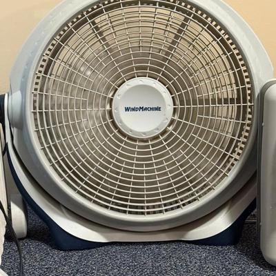 Fan and two heaters