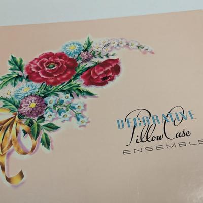 One Pair Fancy Embroidered Pillow Cases One Sixty Count