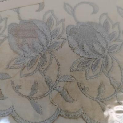 One Pair Fancy Embroidered Pillow Cases One Sixty Count