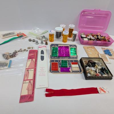 Assortment Of Sewing Supplies
