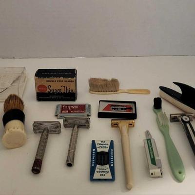 Vintage shaving toiletries