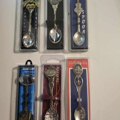 Collection of souvenirs spoons