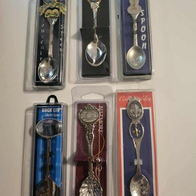 Collection of souvenirs spoons