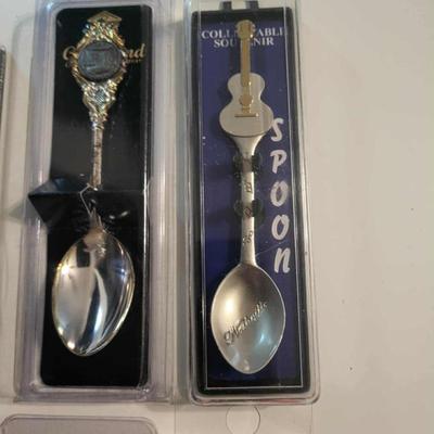 Collection of souvenirs spoons
